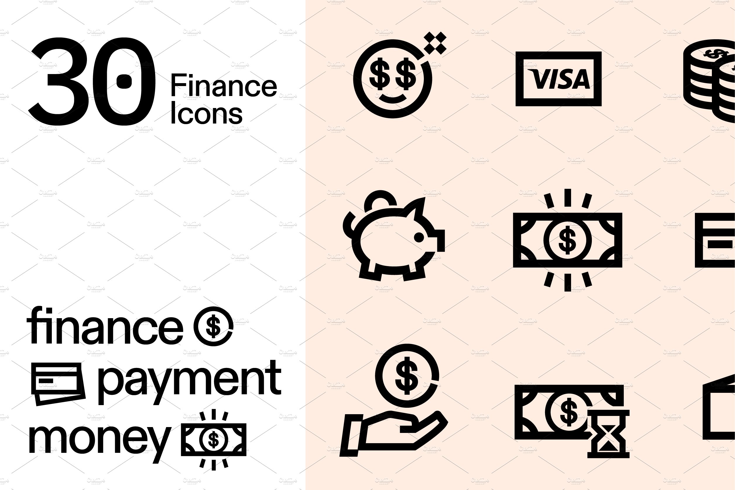 30 Finance Icons cover image.