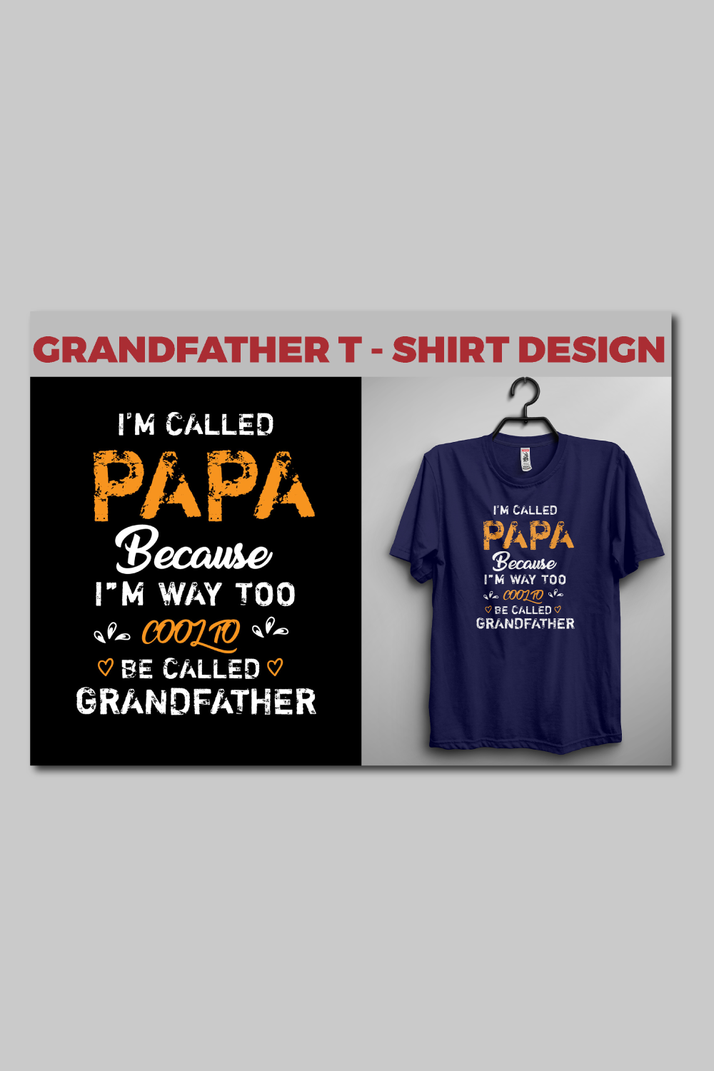 Grandfather T - Shirt Design Images pinterest preview image.