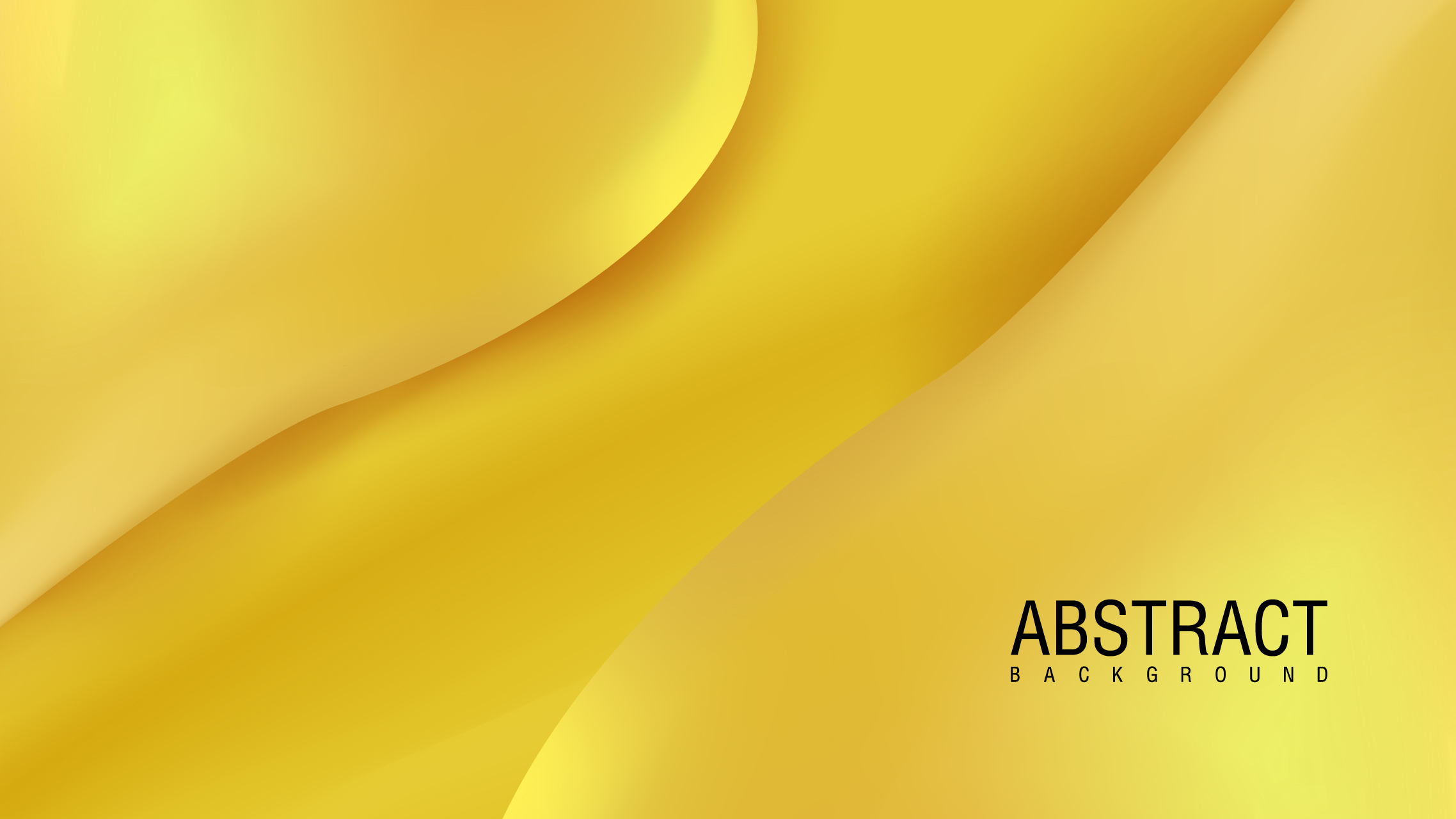 Yellow abstract background with smooth lines.