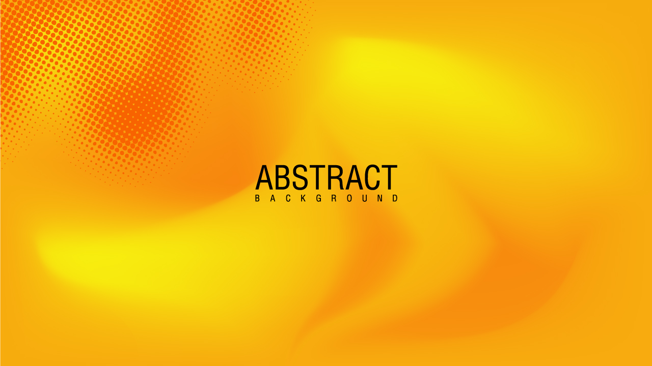 Yellow abstract background with the word abstract.