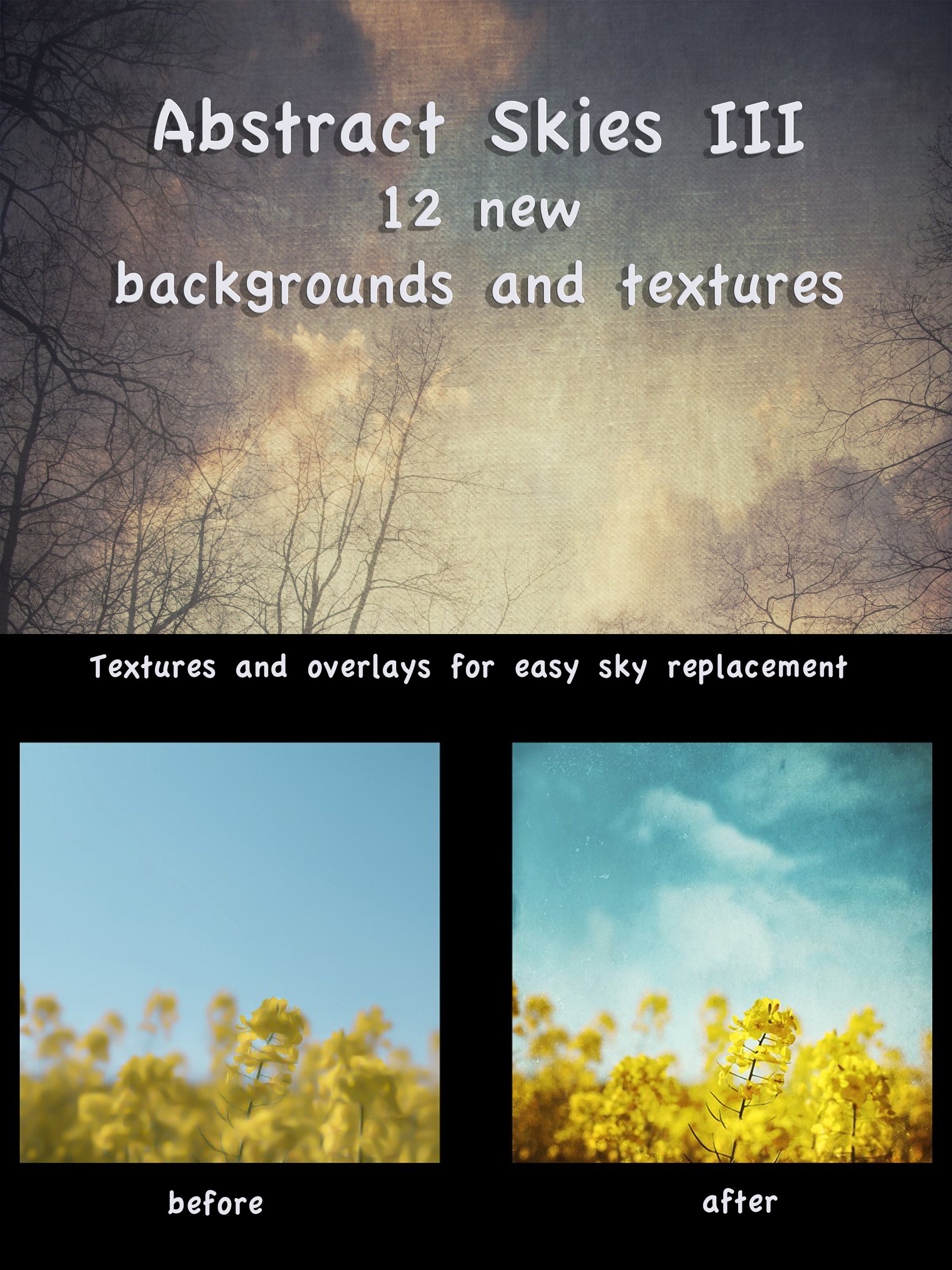 Abstract Skies III Textures cover image.