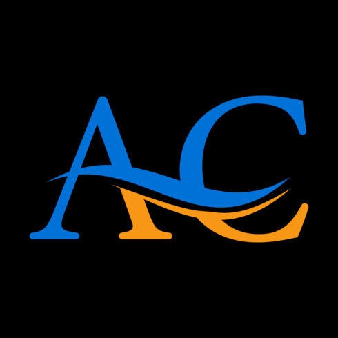 Initial AC Letter logo design, Vector design concept cover image.