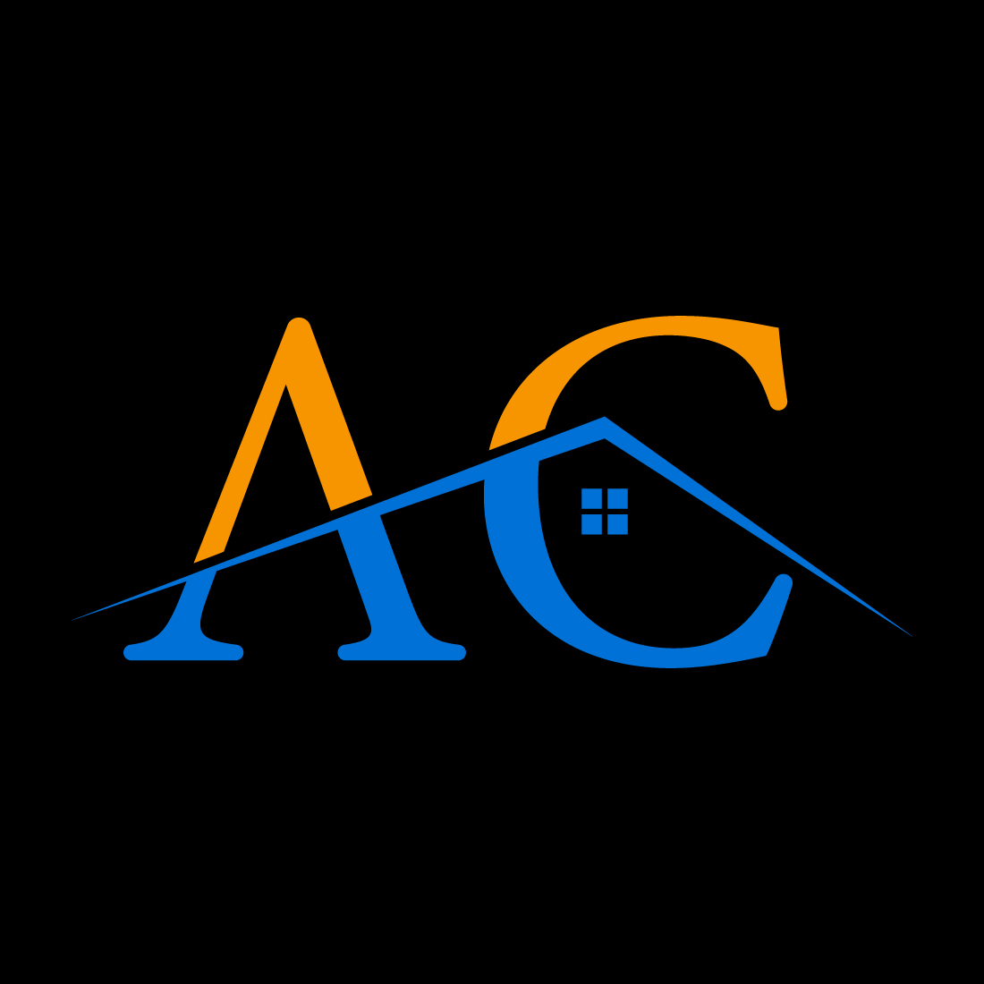 Initial AC Letter logo design, Vector design concept cover image.