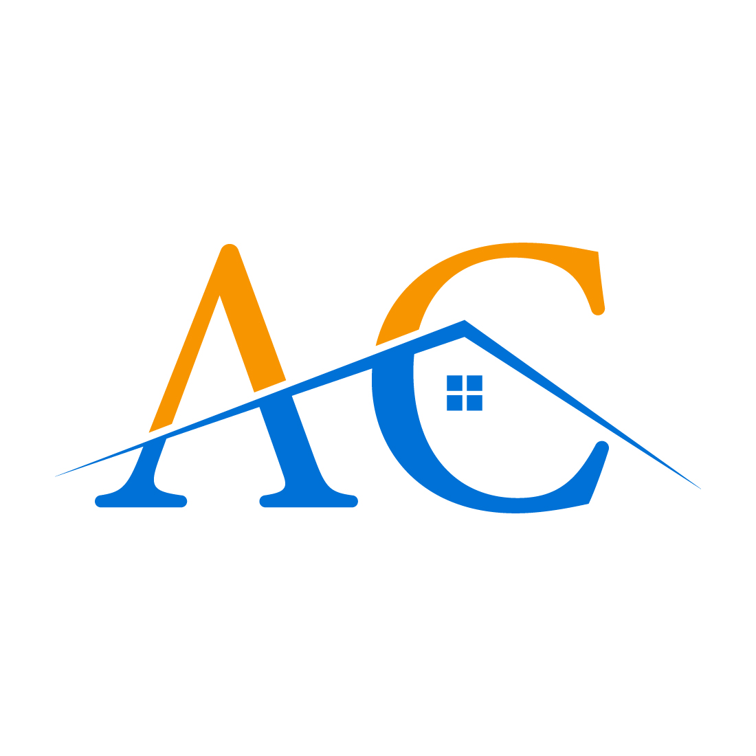 Initial AC Letter logo design, Vector design concept preview image.