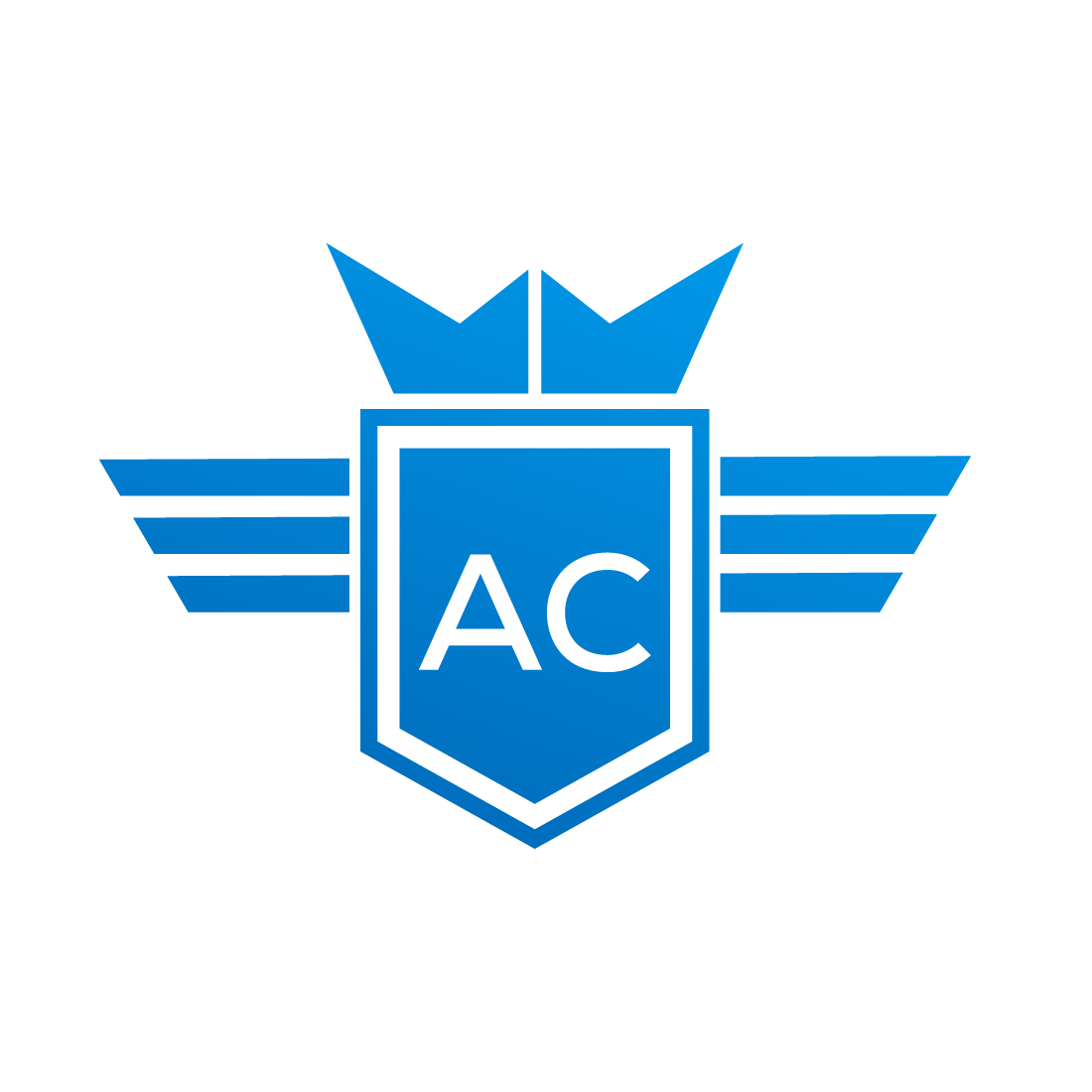 Initial AC Letter logo design, Vector design concept preview image.