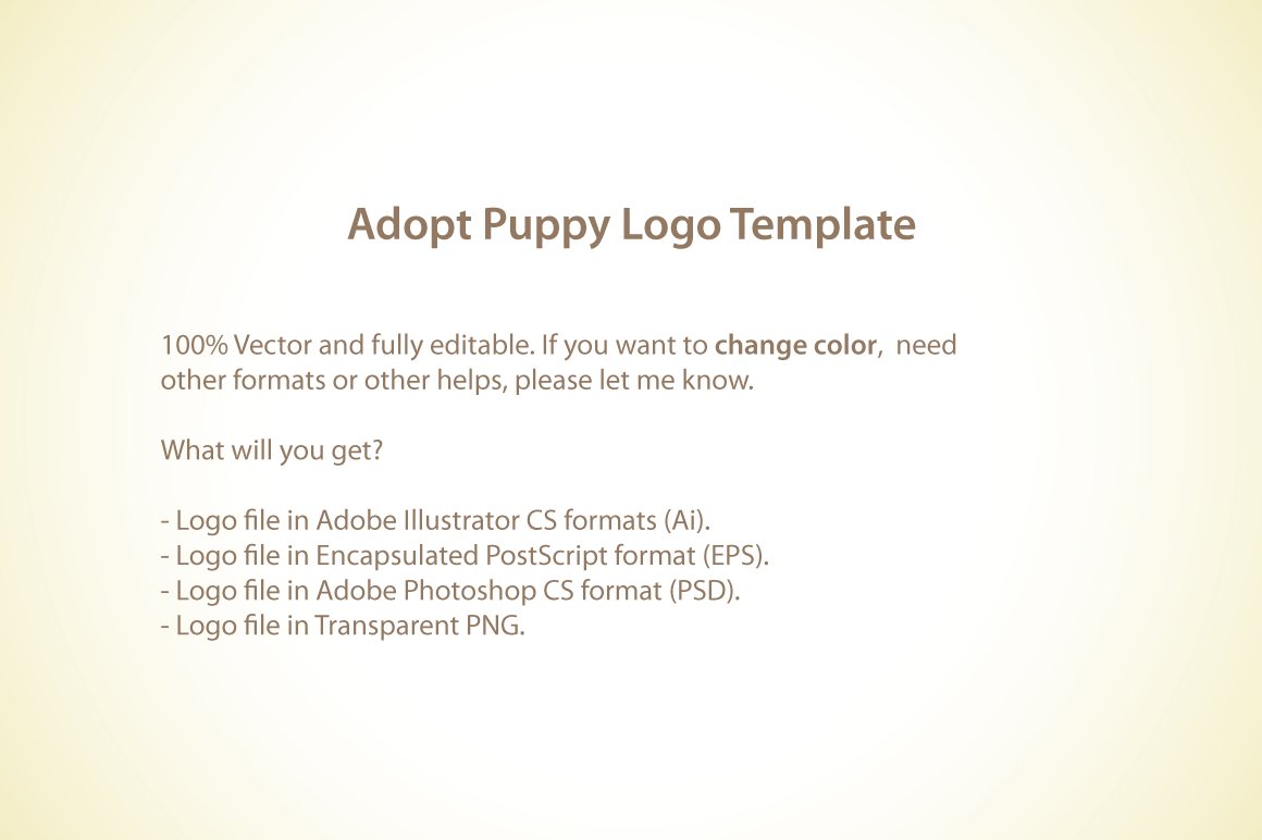 adopt puppy dog pet shop store logo template 5 229