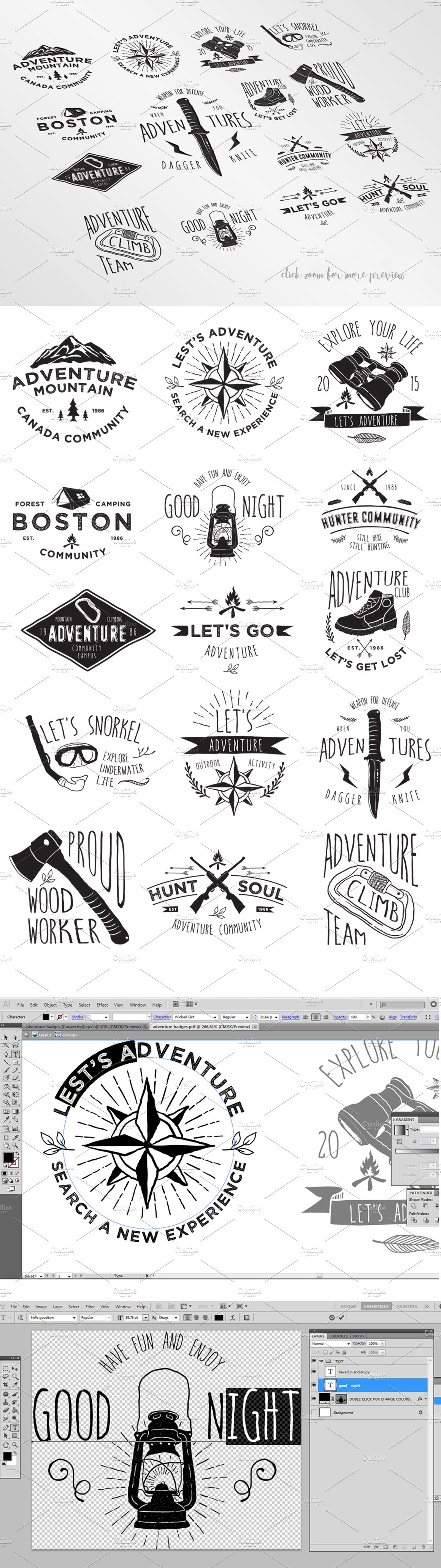 15 Adventure Badges cover image.