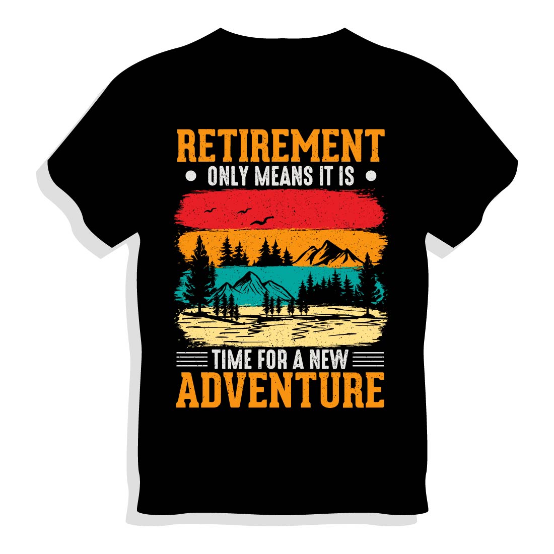 Mountain Adventure T-shirt Design cover image.