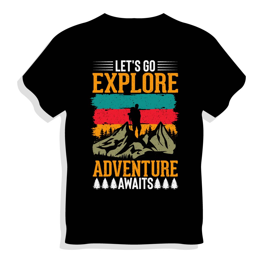 Mountain Adventure T-shirt Design cover image.