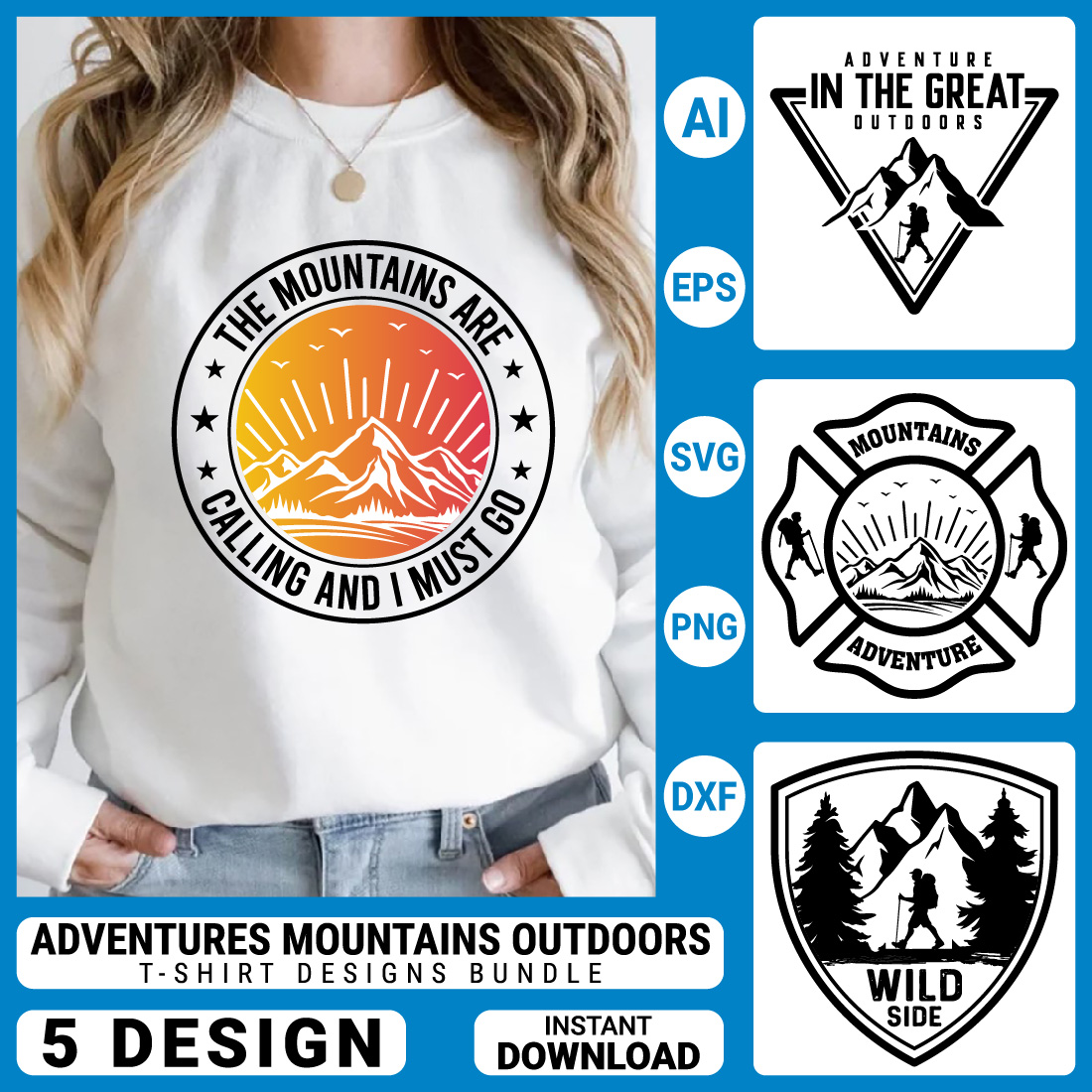This is my hiking shirt Royalty Free Vector Image