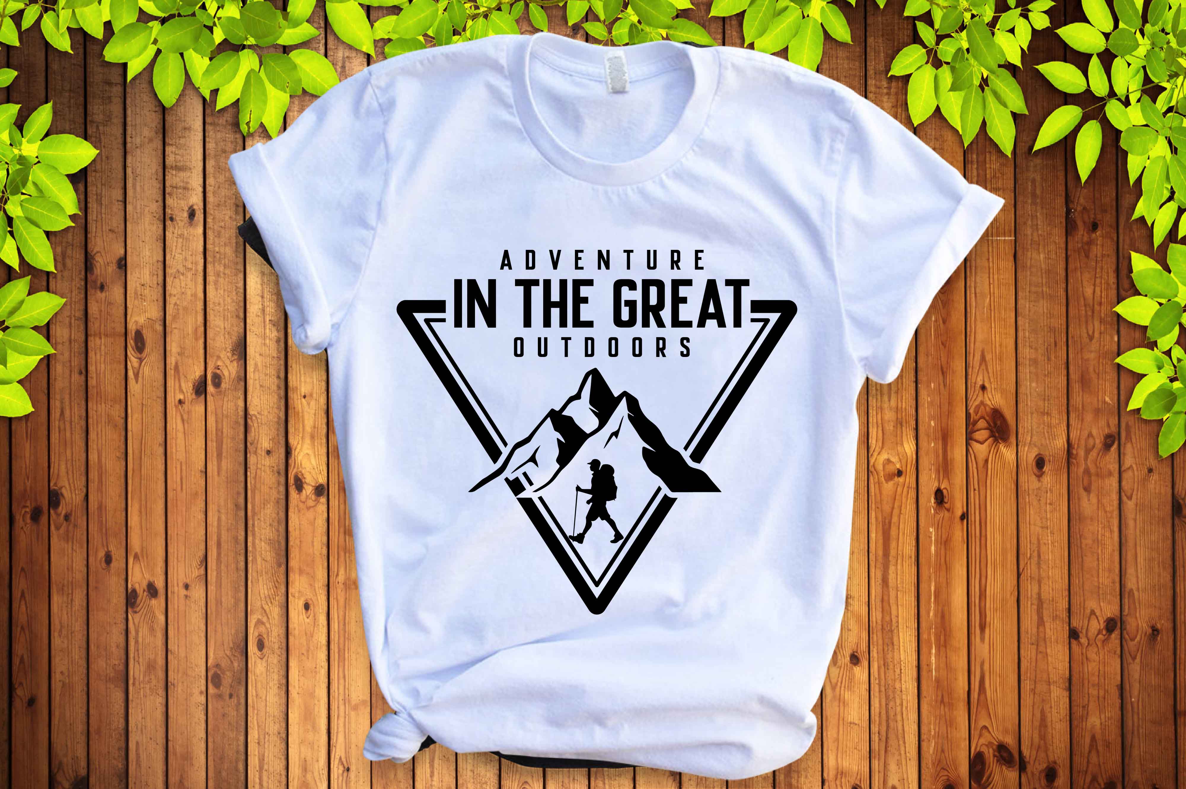 T - shirt that says adventure in the great outdoors.