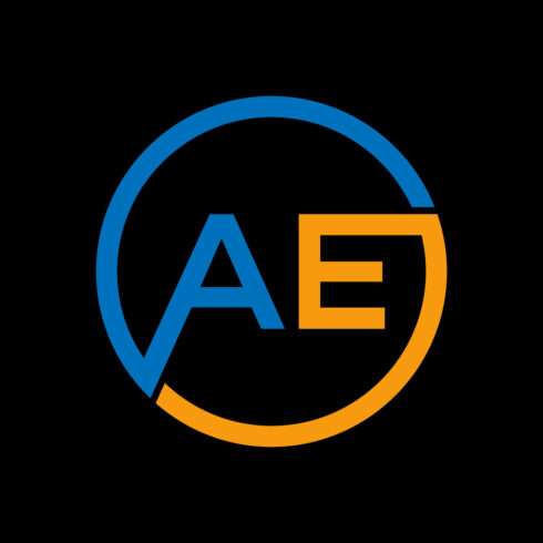 Initial AE Letter logo design, Vector design concept cover image.