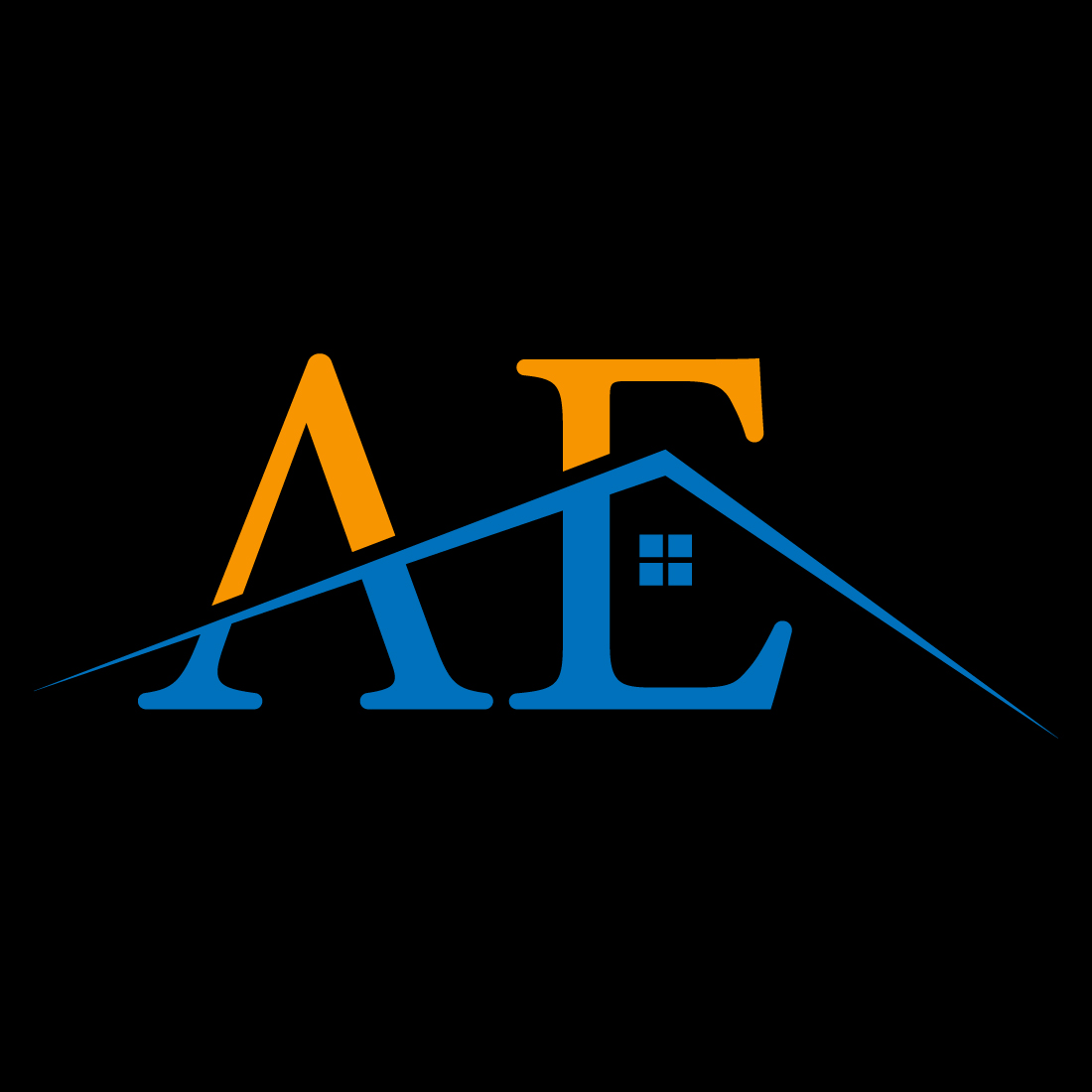 Initial AE Letter logo design, Vector design concept cover image.