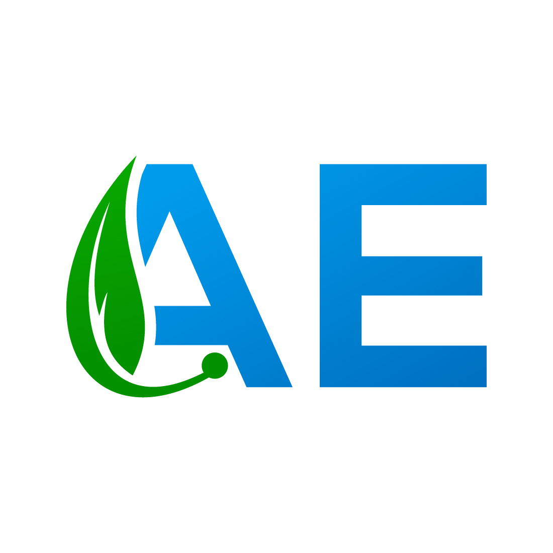 Initial AE Letter logo design, Vector design concept preview image.