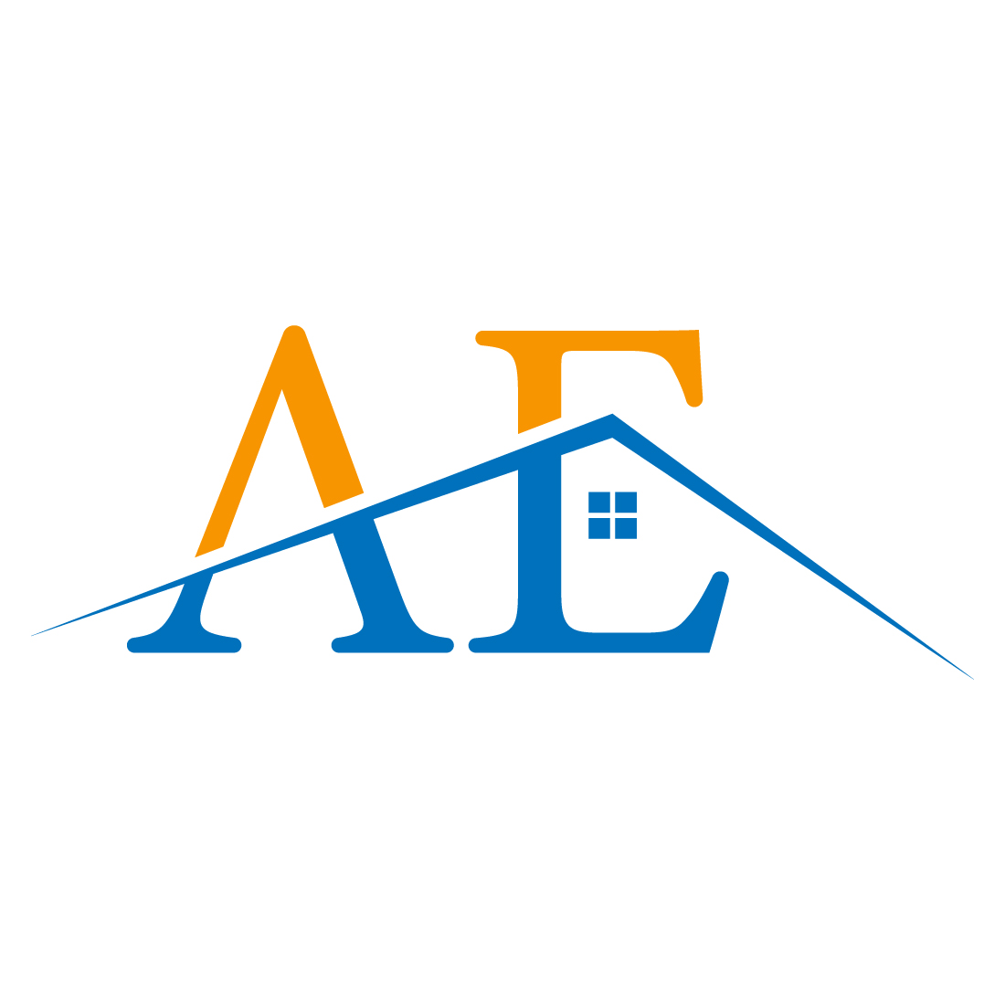 Initial AE Letter logo design, Vector design concept preview image.