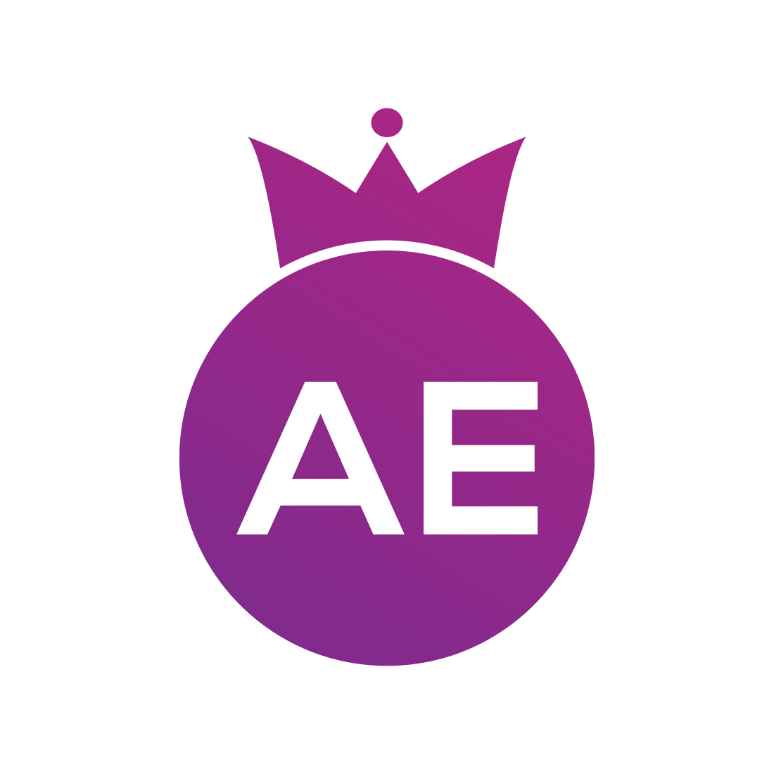 Initial AE Letter logo design, Vector design concept preview image.