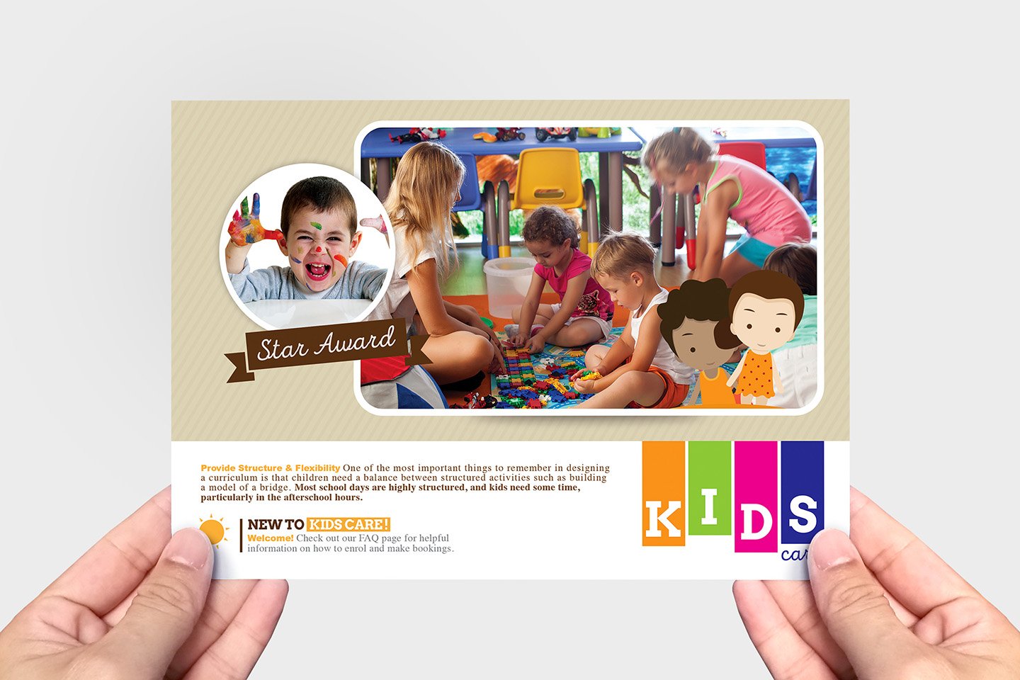 After School Care Flyer Template preview image.