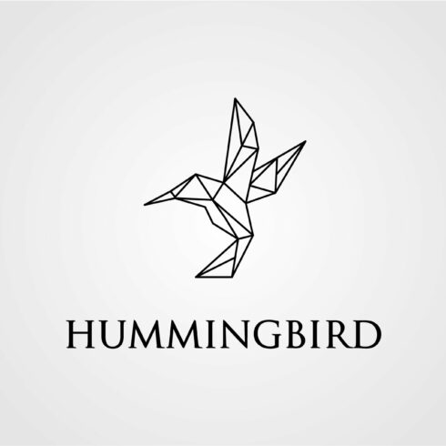 gold hummingbirds line art logo cover image.