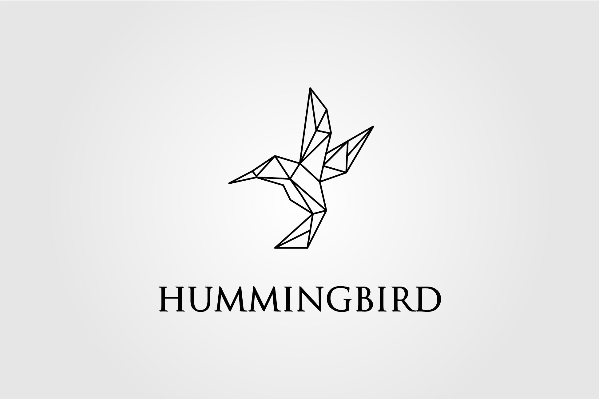 gold hummingbirds line art logo cover image.