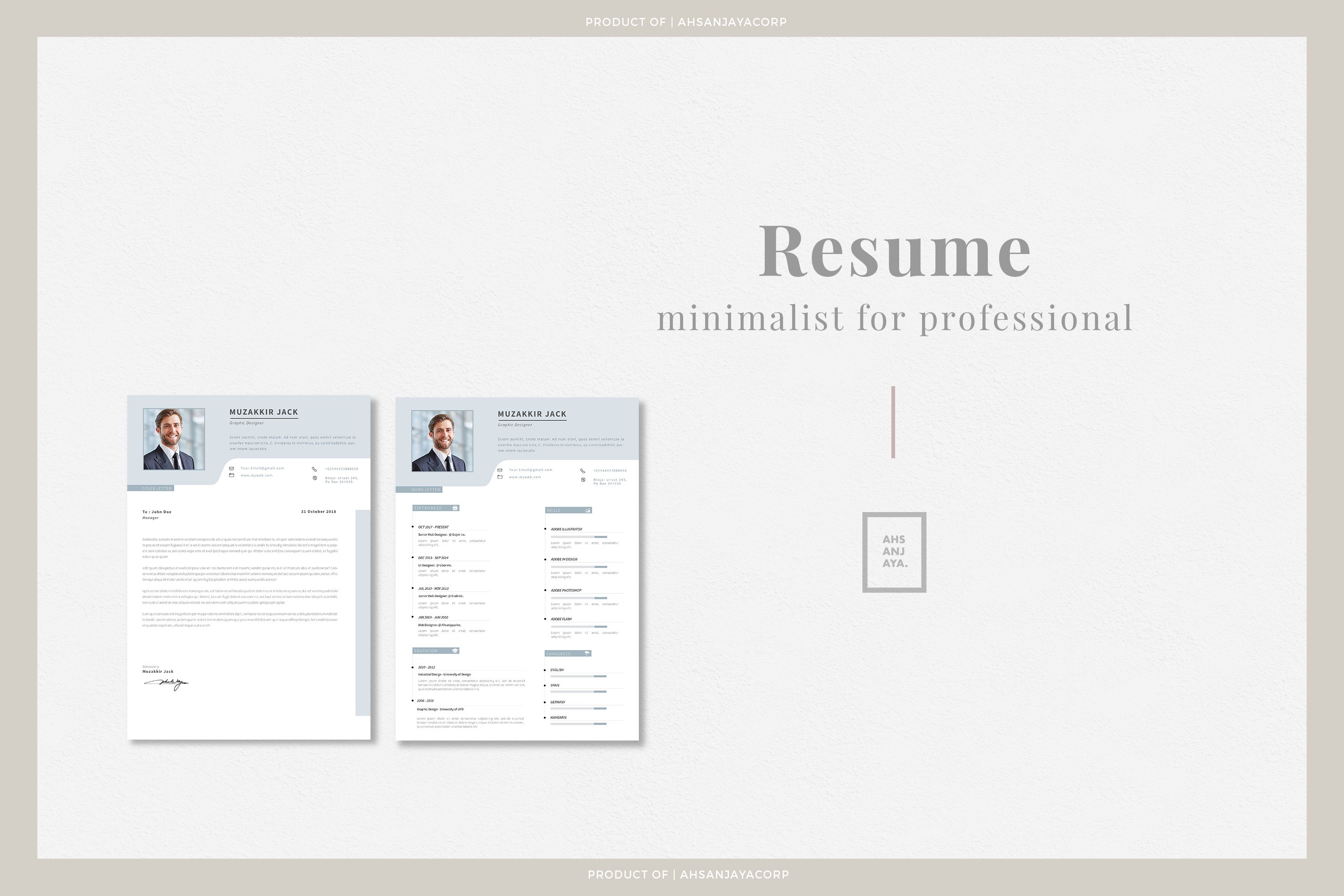 Resume cover image.