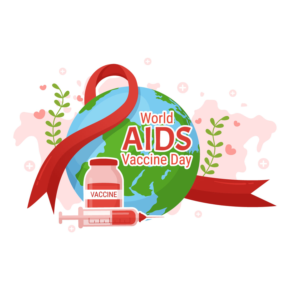 13 World Aids Vaccine Day Illustration preview image.