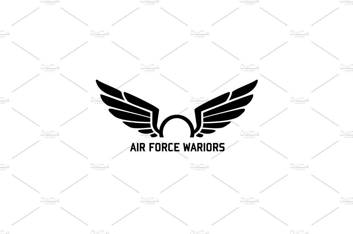 Air force Wariors – Logo Template preview image.