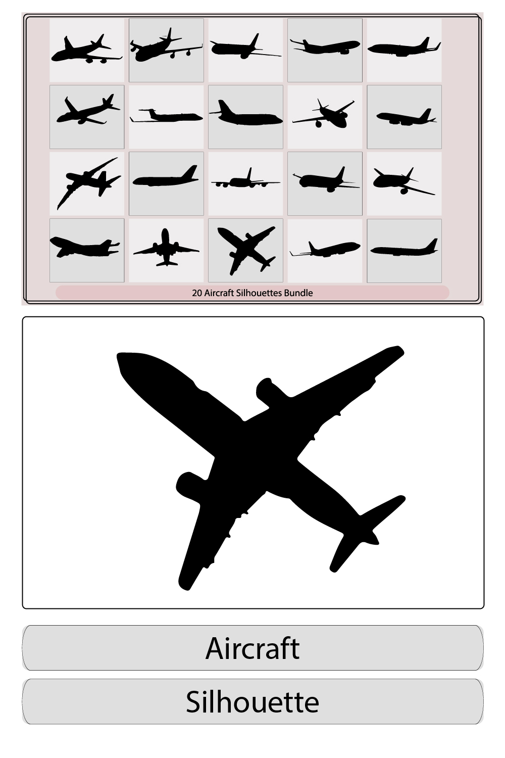 Silhouette of airplane shadow,Military aircrafts icon set,Fighter jet aircraft silhouette vector pinterest preview image.