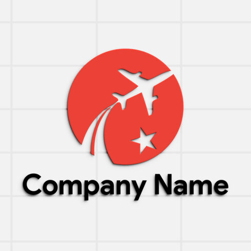 Airline Company Logo Design Template cover image.