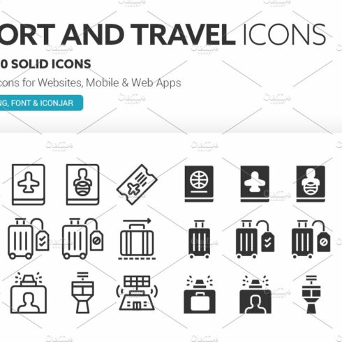 Airport and Travel Icons cover image.