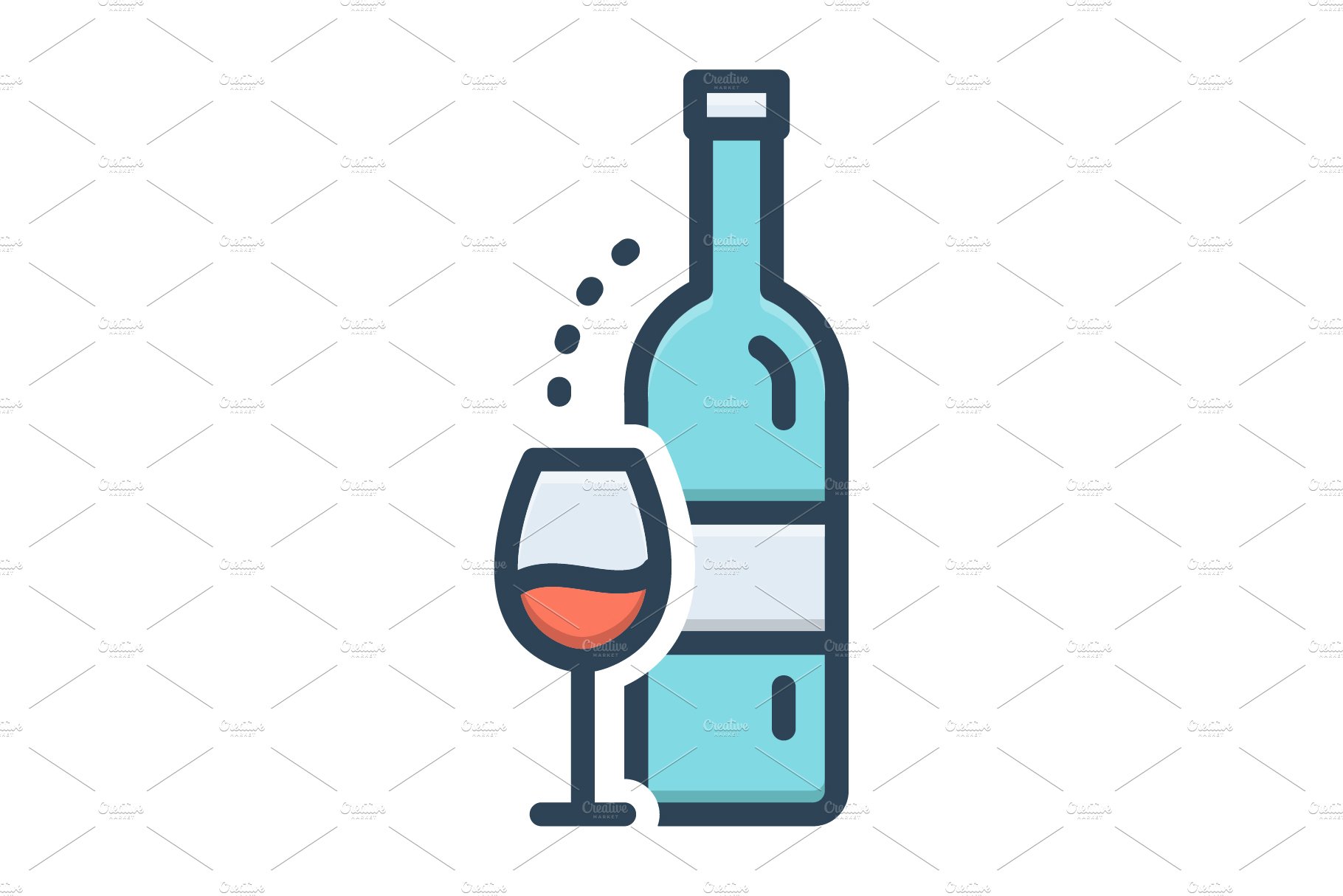 Alcohol cocktail icon cover image.