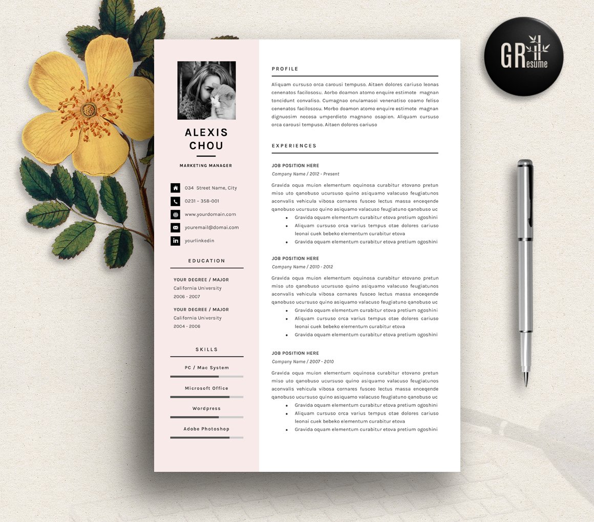 Resume Template | CV Template - 07 cover image.