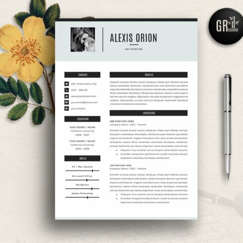 Resume Template | CV Template - 03 cover image.