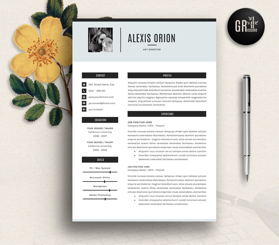Resume Template | CV Template - 03 cover image.