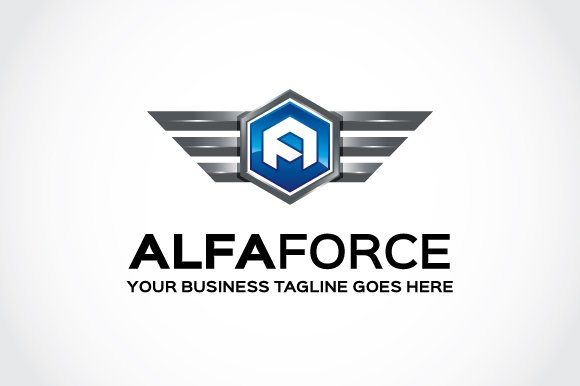 Alfa Force Logo Template cover image.