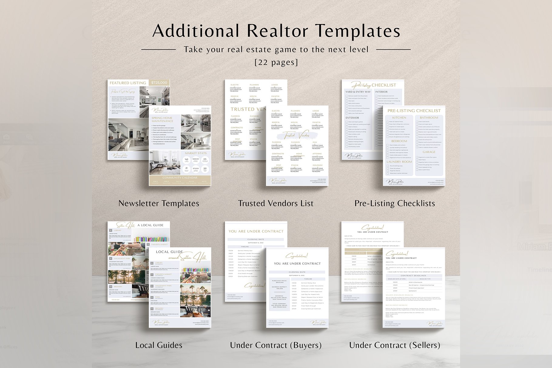 all in one classic gold blue real estate social media canva templates cm 6 582