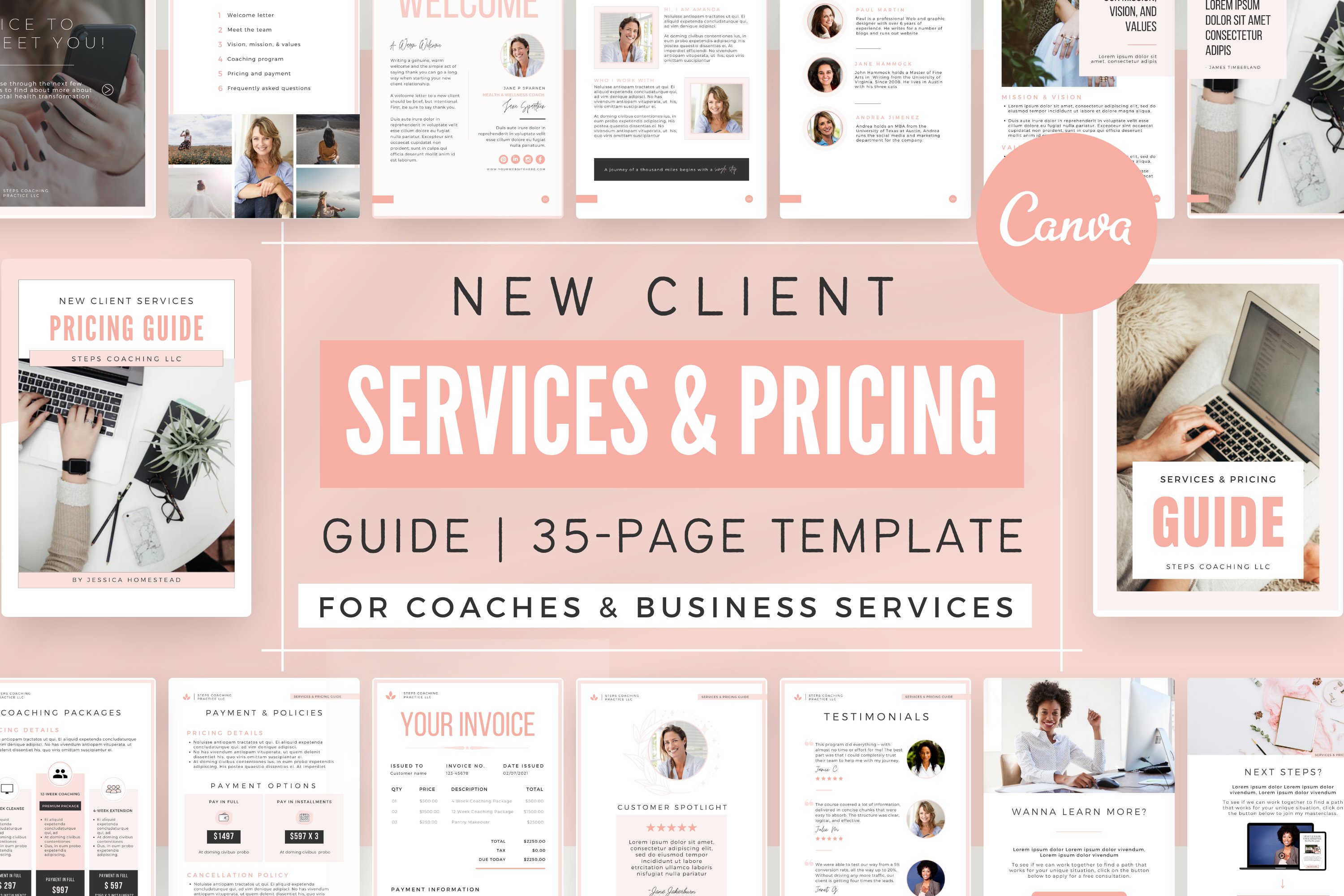 Client Service & Pricing Guide Coach cover image.