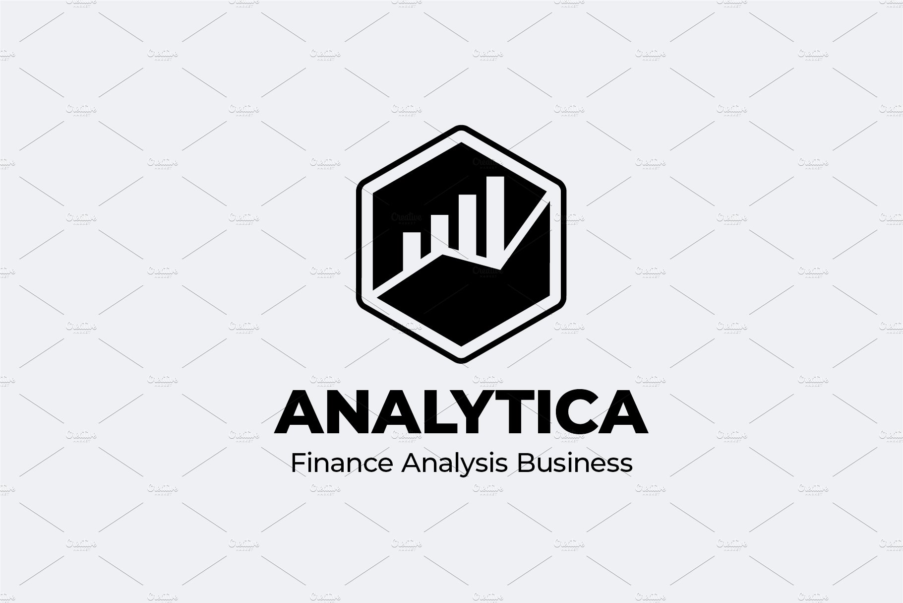 Analytica Logo Template preview image.