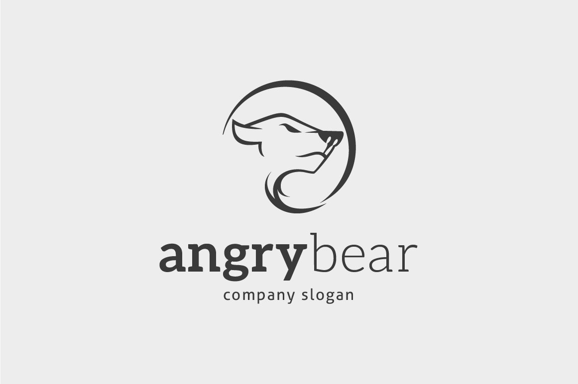 Bear Logo Template cover image.