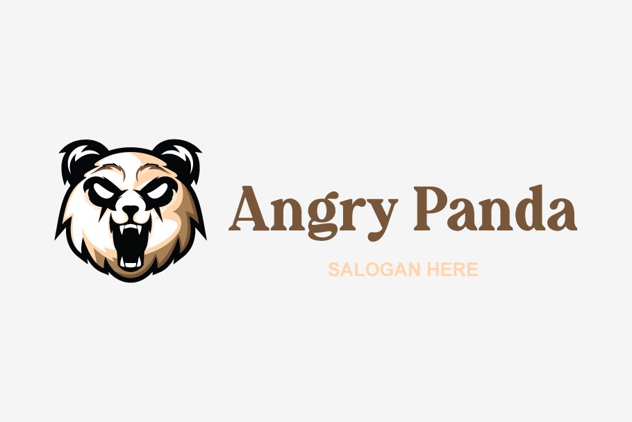 Angry Panda Logo preview image.