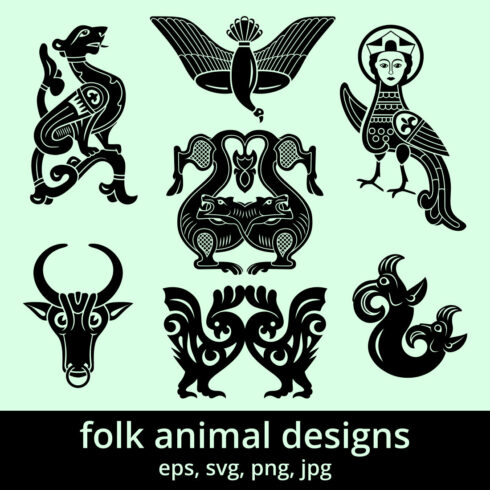 Folk Animal Designs cover image.