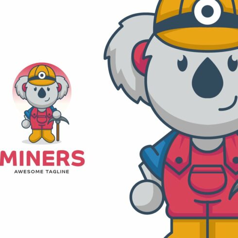 Koala Miners Mascot Logo cover image.