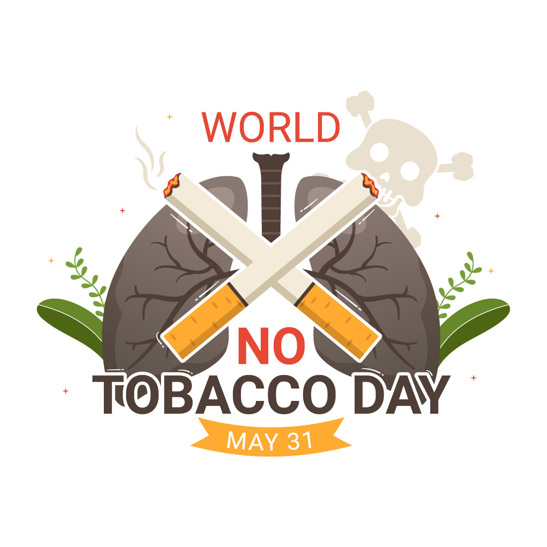 14 World No Tobacco Day Illustration cover image.