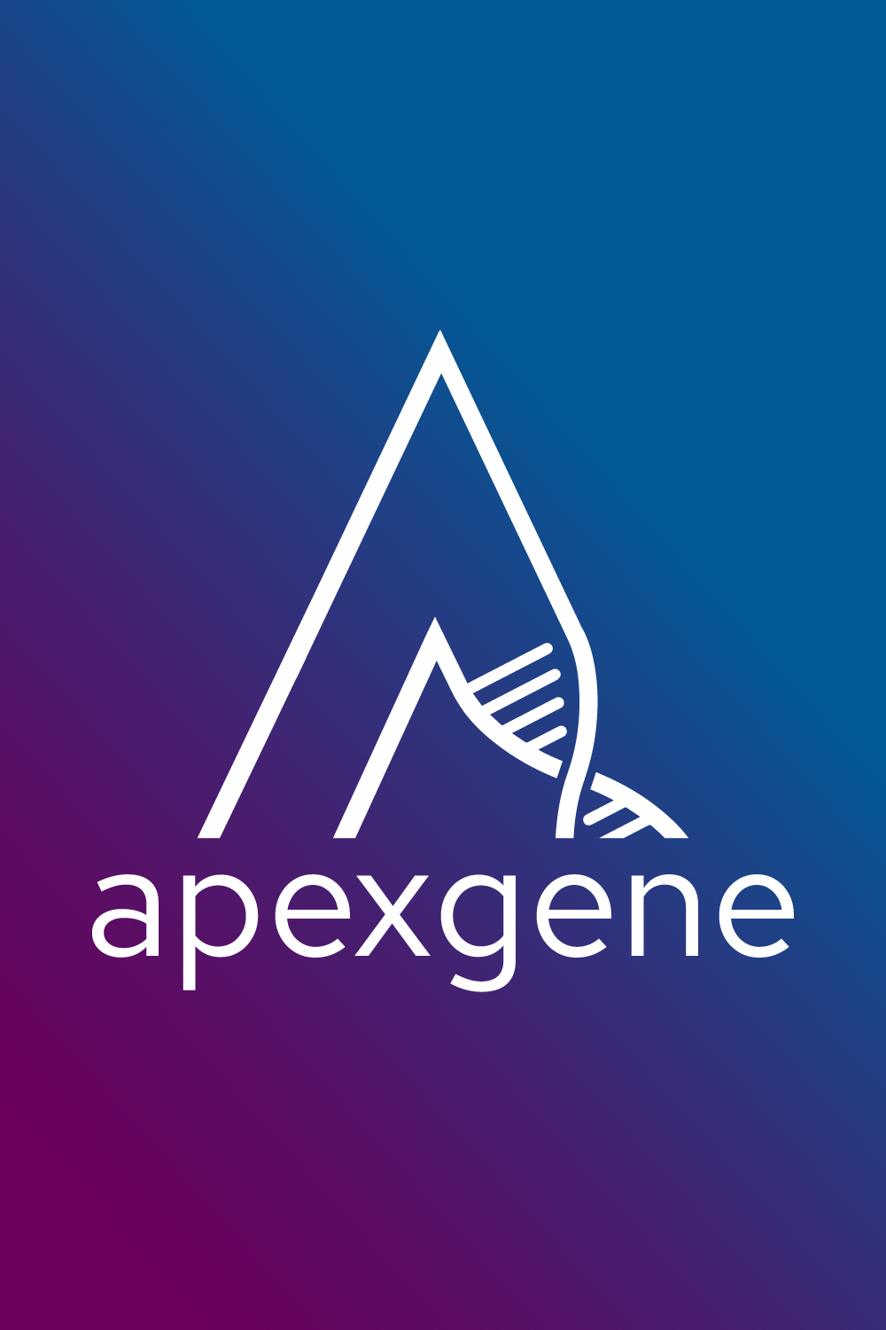 A DNA Genetic Logo Design pinterest preview image.