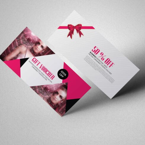 Fashion Gift Voucher Template cover image.