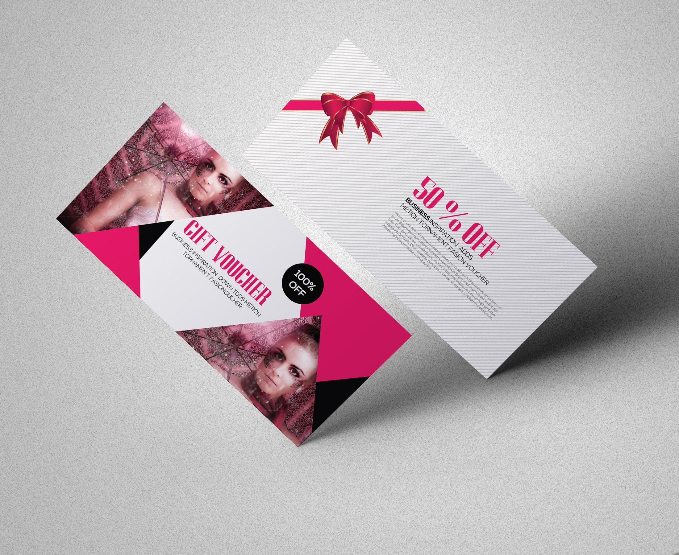 Fashion Gift Voucher Template cover image.