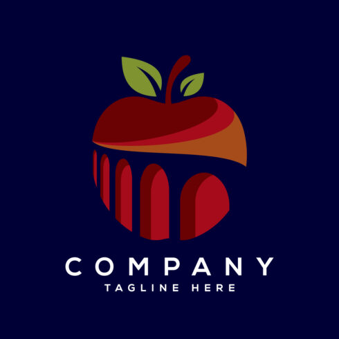 Apple constriction logo sign symbol in flat style cover image.