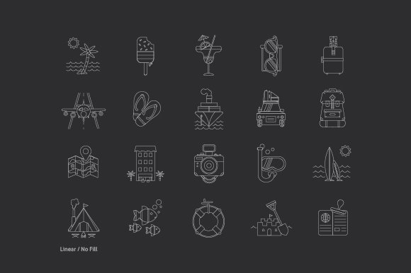 20 Summer Icons | Premium Icon Set preview image.