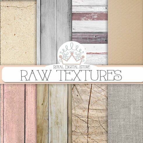 RAW TEXTURES digital paper cover image.