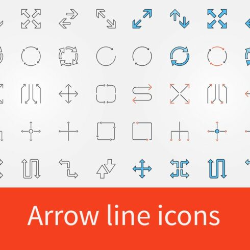 Arrow icons set cover image.