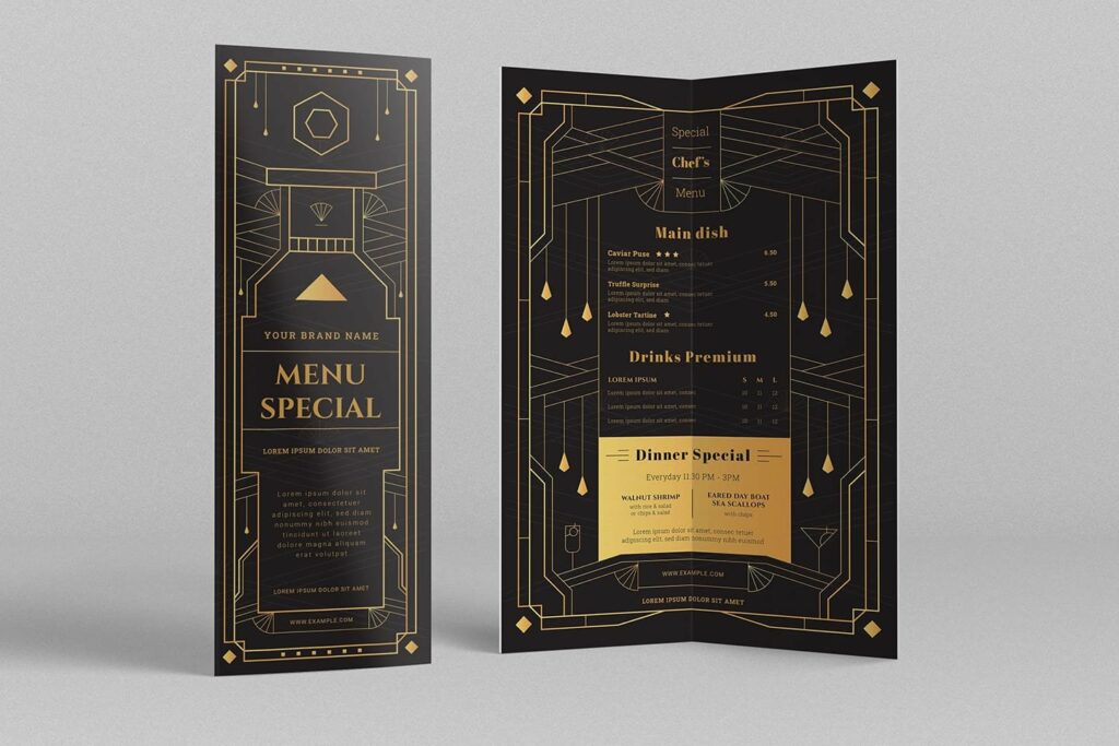 Art Deco Cocktail Bar Templates – MasterBundles